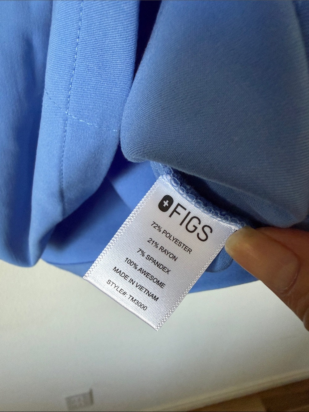 Figs Medical Scrub Set in Periwinkle Size Large - Picture 6 of 8